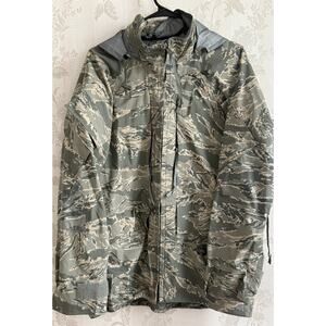 USGI Parka All Purpose Environmental Apecs Air Force Tiger Stripe Small Short